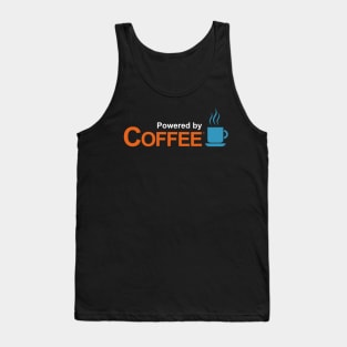 Powered By Coffee I Love Coffee Latte Espresso Slogan Gift For Coffee Lovers Tank Top
